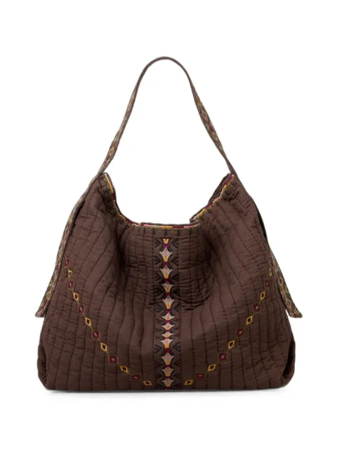 Ba&Sh large Lenny embroidered quilted tote bag