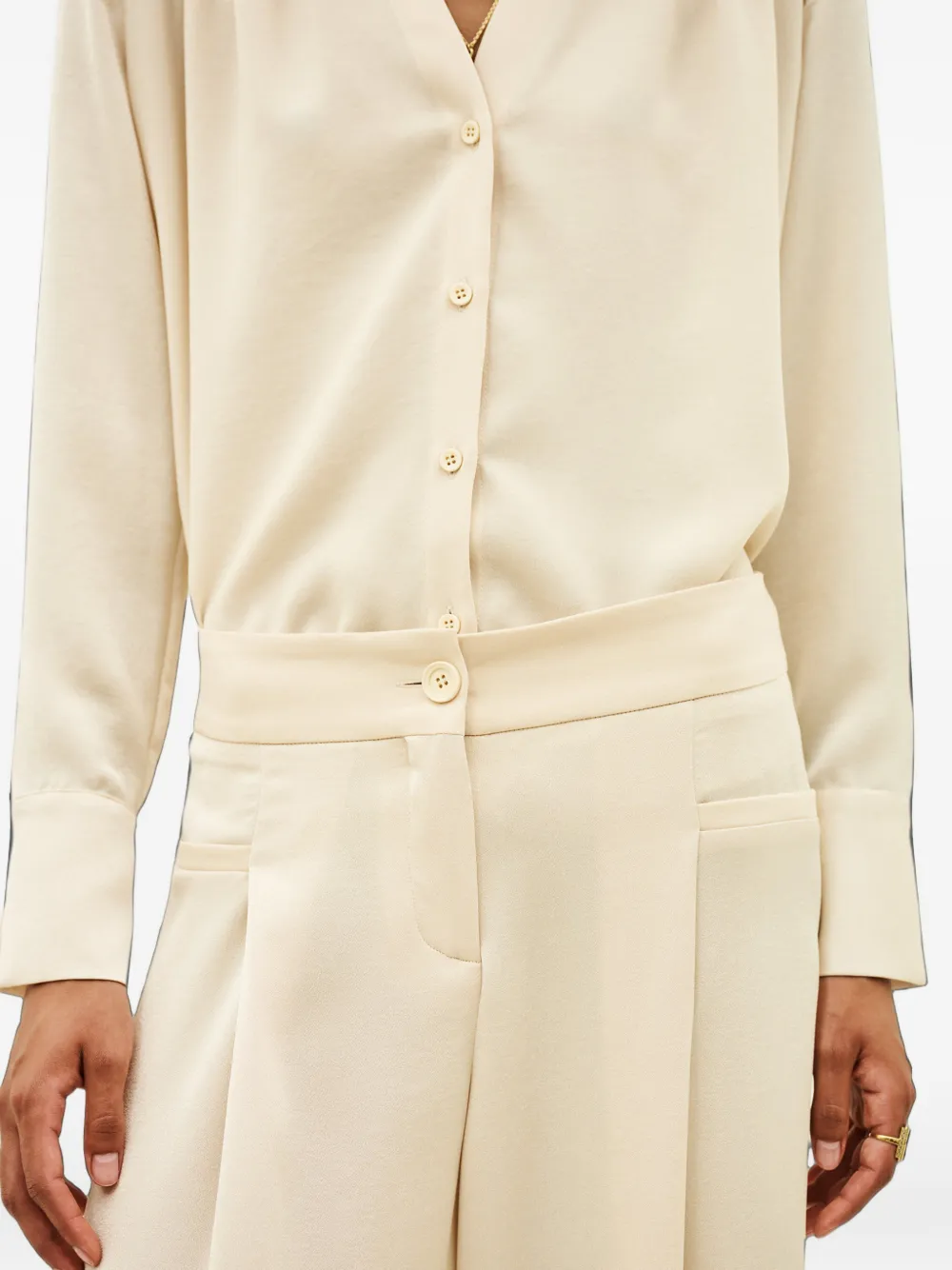 Ba&Sh Wallie pantalon met plooien Beige