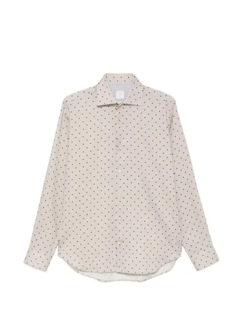 Eleventy polka-dot cotton shirt