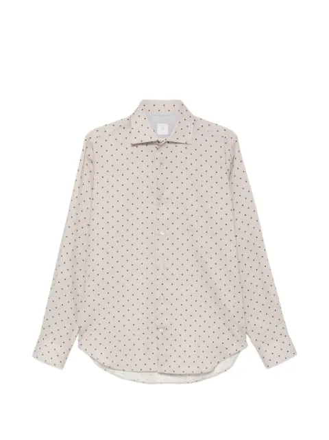 Eleventy polka-dot cotton shirt