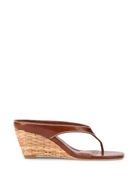 SIMKHAI  Hazel rattan heeled espadrilles