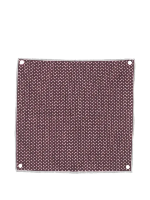 Eleventy geometric-print pocket square