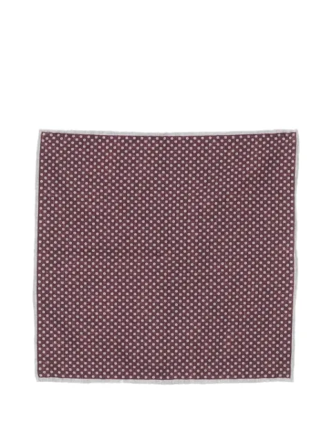 Eleventy geometric-print pocket square