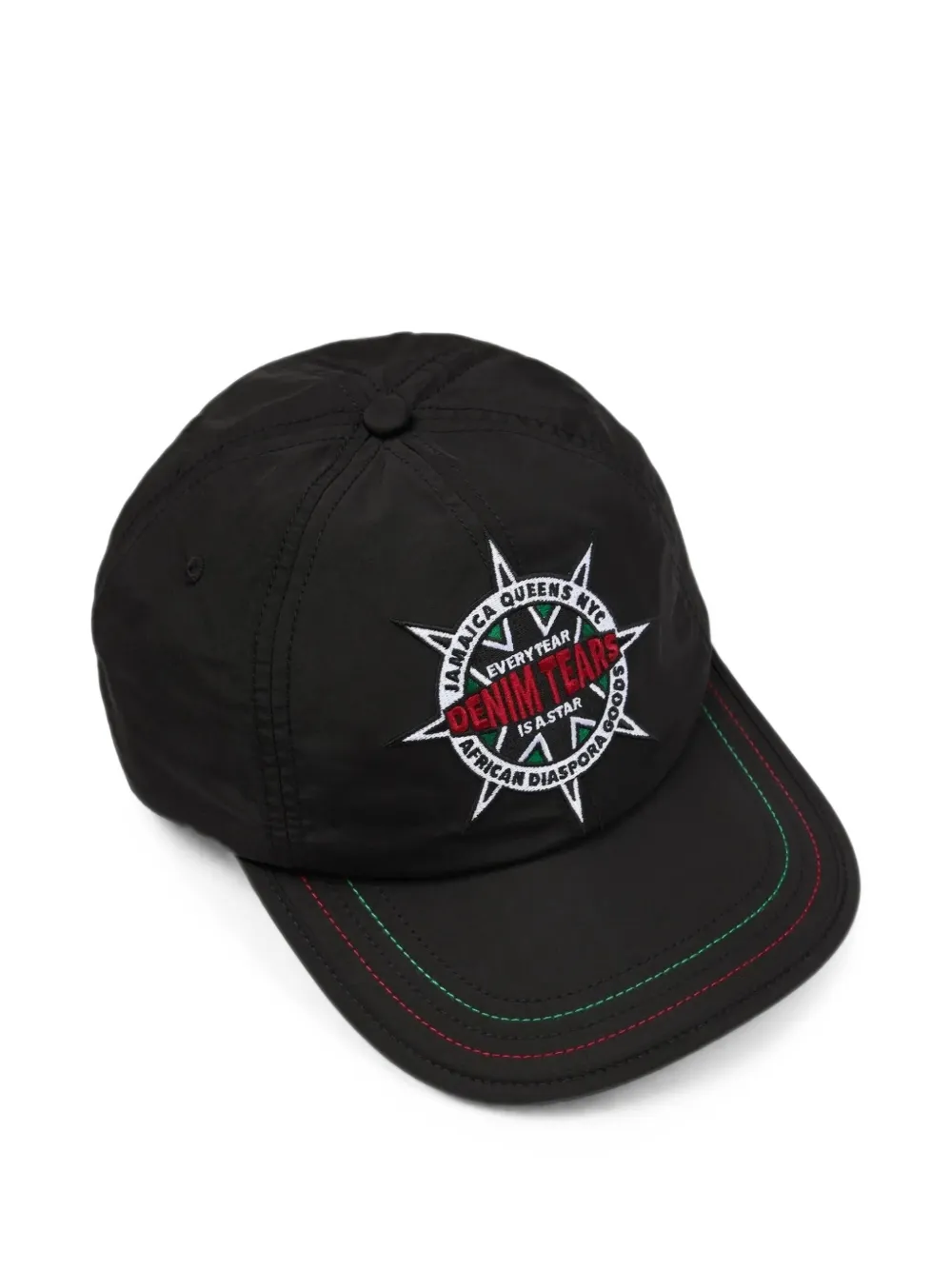 Denim Tears DT Star embroidered cap - Schwarz