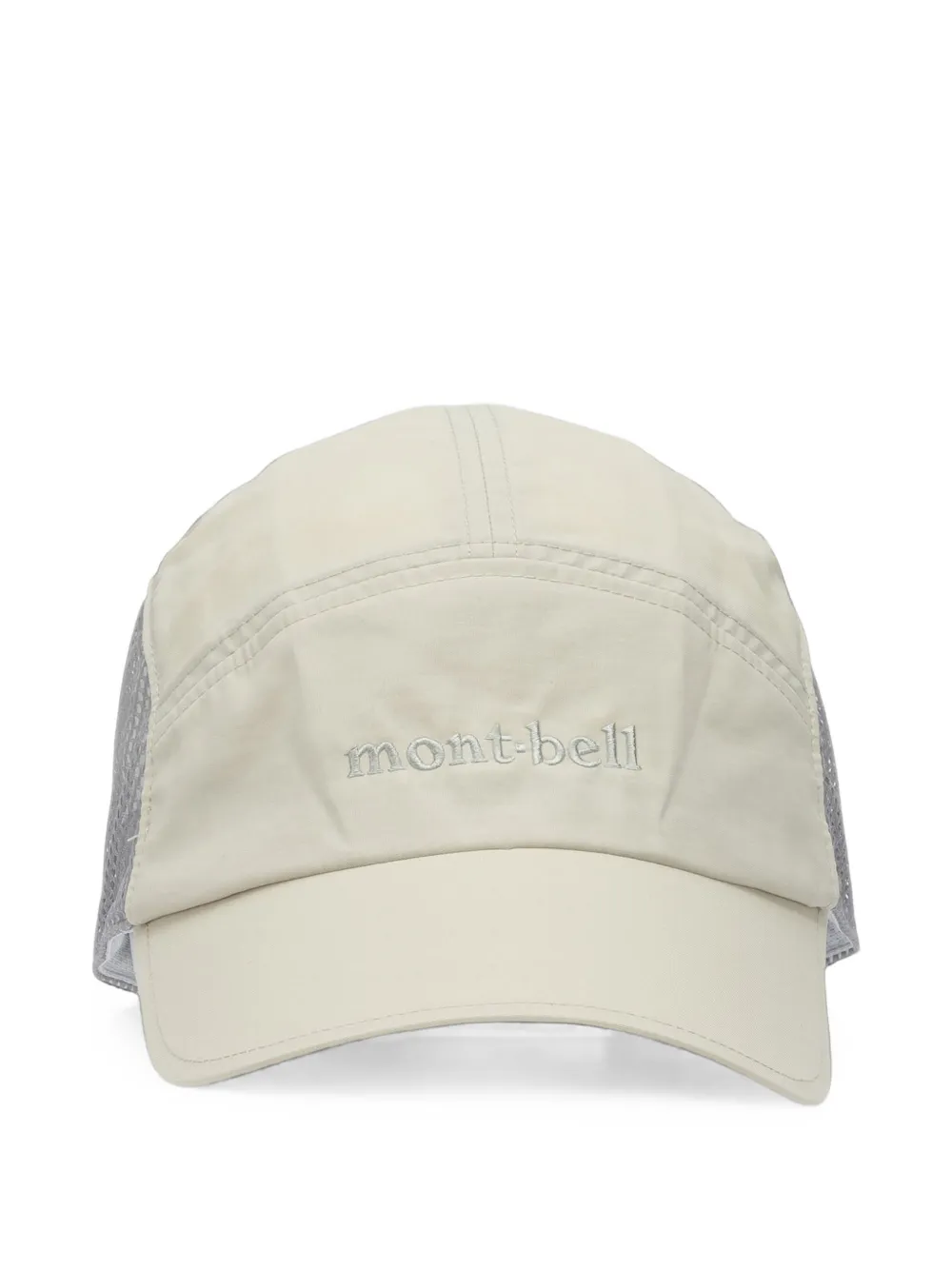 Montbell 로고 자수 메시 패널 베이스볼 캡 모자 | 뉴트럴 | Image 1