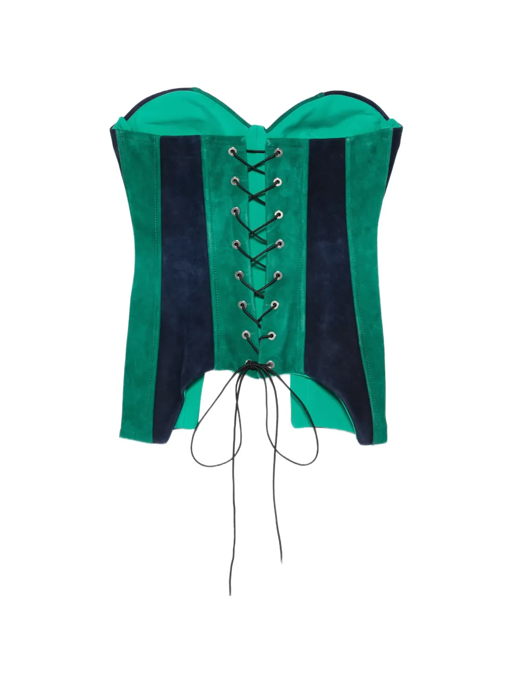 MITILIANE COUTURE Top met veters Groen