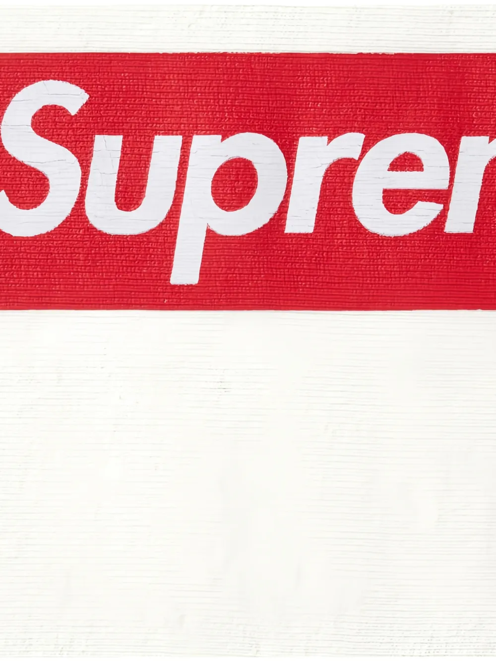 Supreme Box Logo sweater Wit