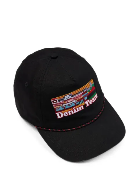 Denim Tears Q Town embroidered cap