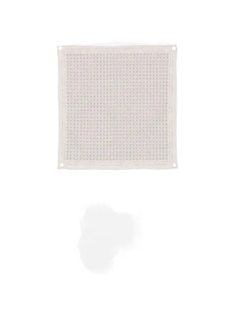 Eleventy geometric-print pocket square