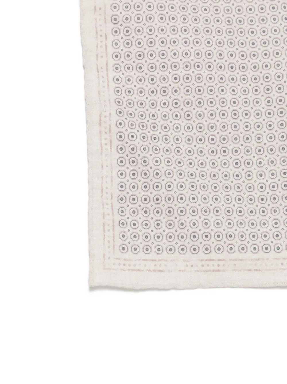 Eleventy Pochet met geometrische print Beige