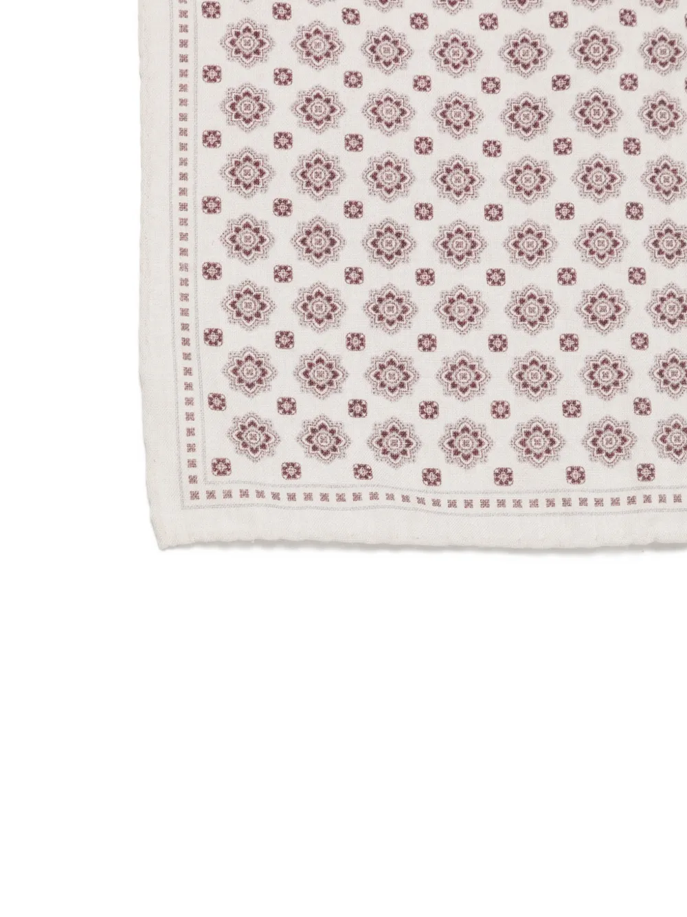 Eleventy Pochet met geometrische print Beige