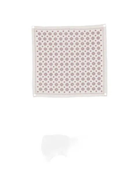 Eleventy geometric-print pocket square