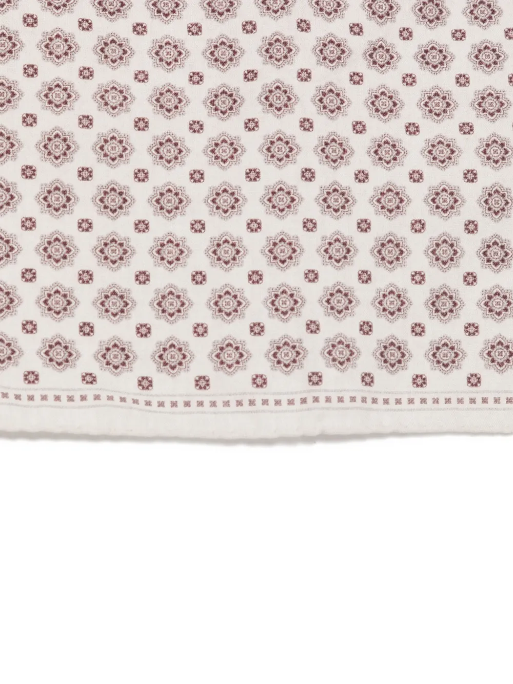 Eleventy Pochet met geometrische print Beige