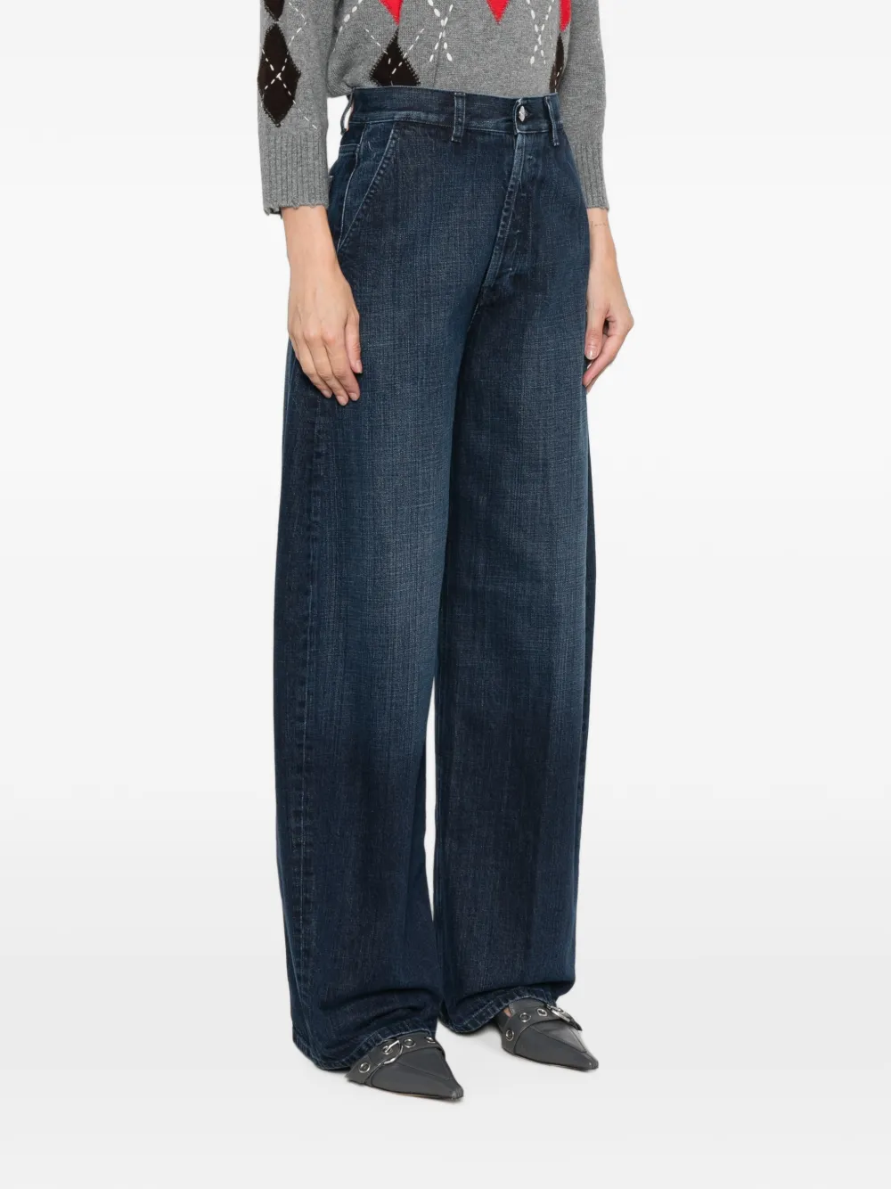DONDUP Jeans met wijde pijpen Blauw