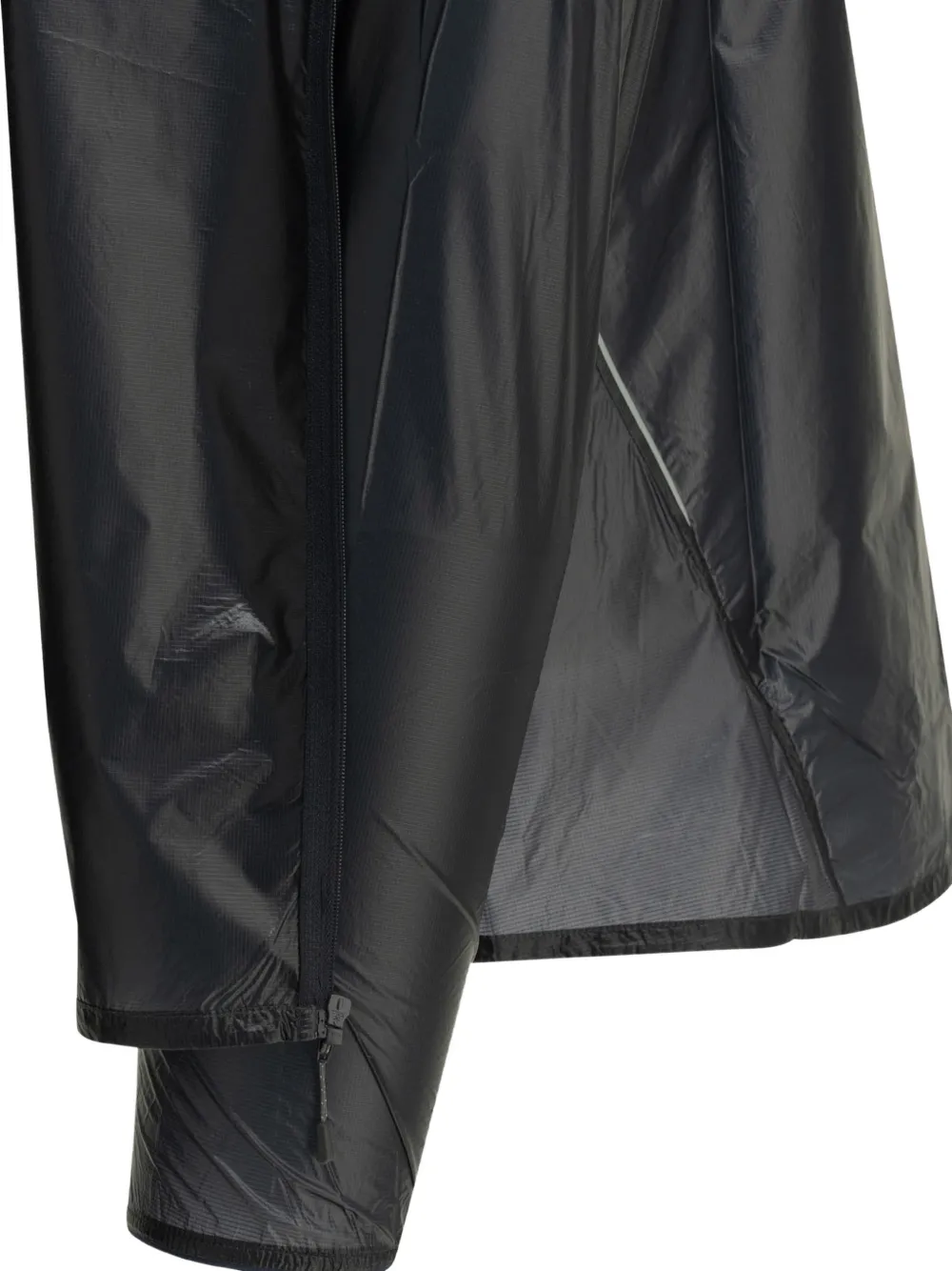 Montbell EX Light Wind jack met logo-print en rits Zwart