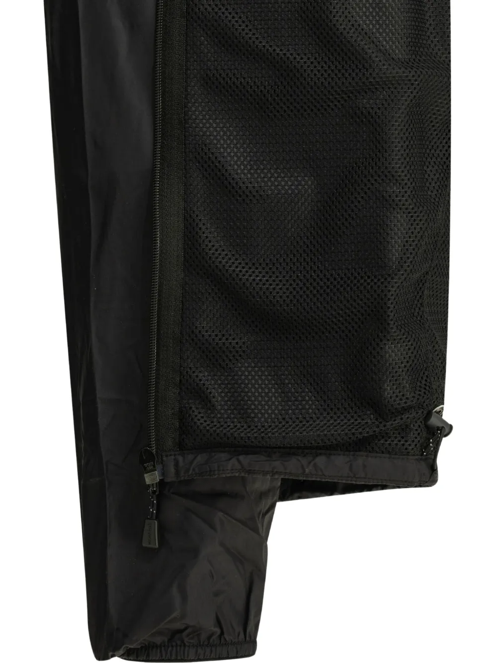 Montbell Wind Blast jack met capuchon en logo-print Zwart
