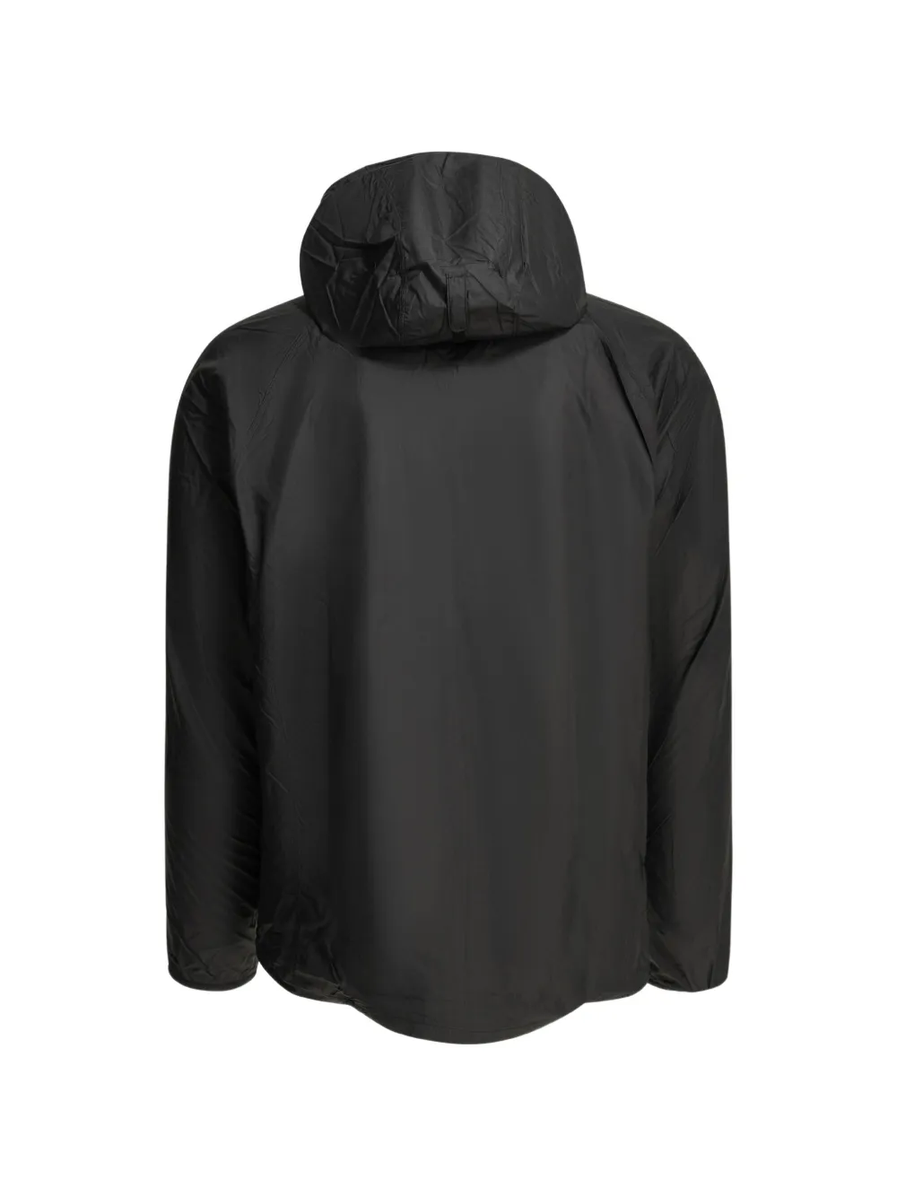 Montbell Wind Blast jack met capuchon en logo-print Zwart