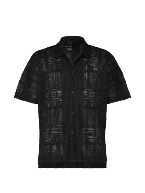 Homme Plissé Issey Miyake chemise Lace Grid Pleats