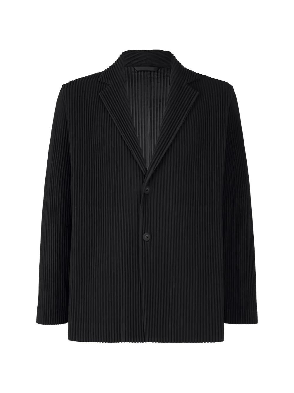 Homme Plissé Issey Miyake pleated single-breasted blazer - Blu