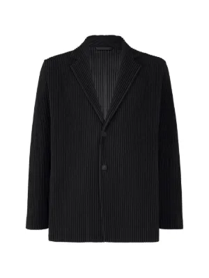 Homme Plissé Issey Miyake ダブルジャケット | ブラック | FARFETCH JP
