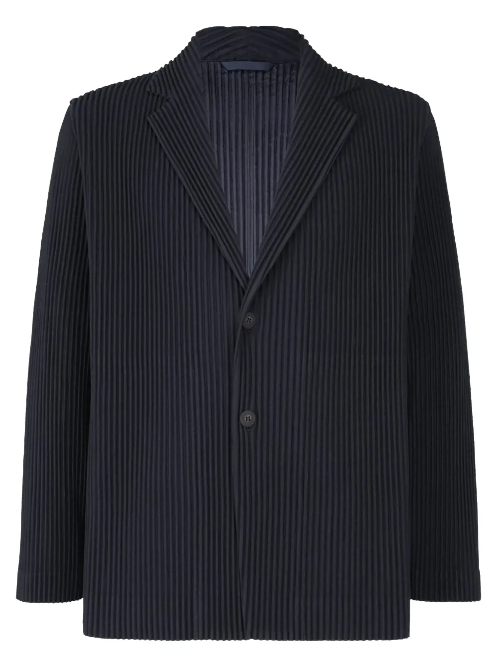 Homme Plissé Issey Miyake Geplooide blazer Blauw
