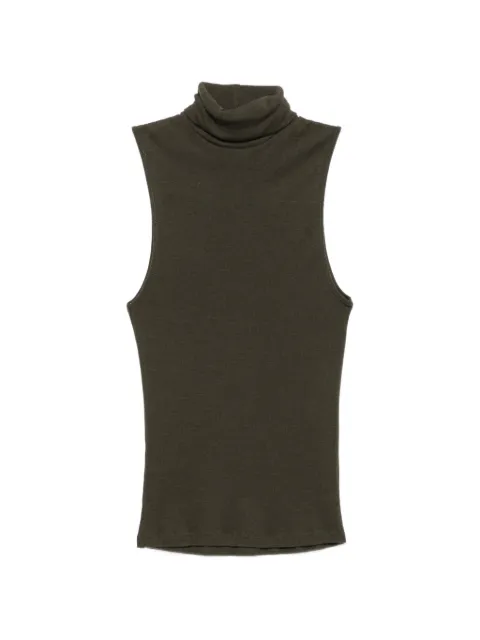 Alysi roll-neck sleeveless top