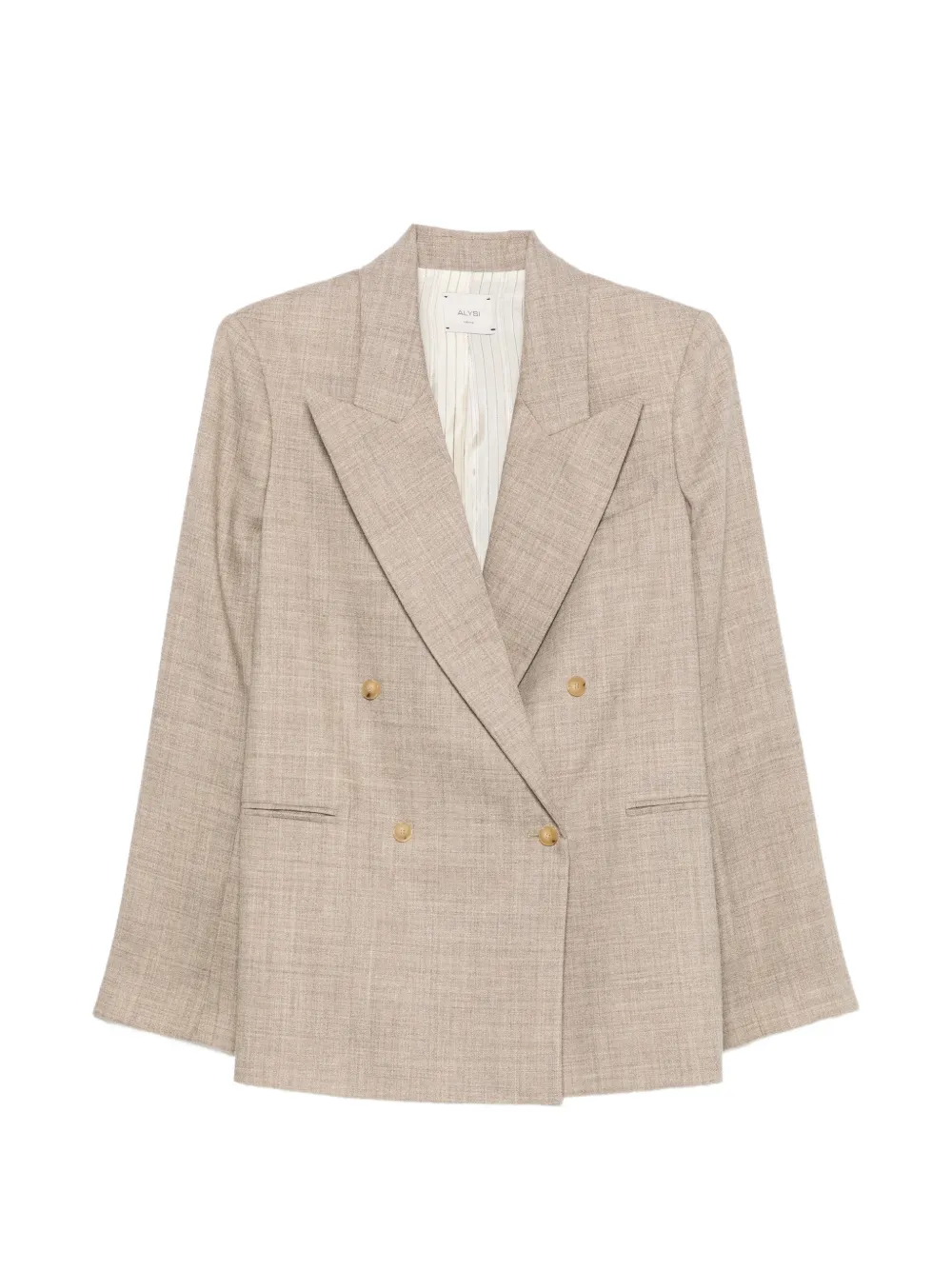 Alysi double-breasted peak-lapel blazer