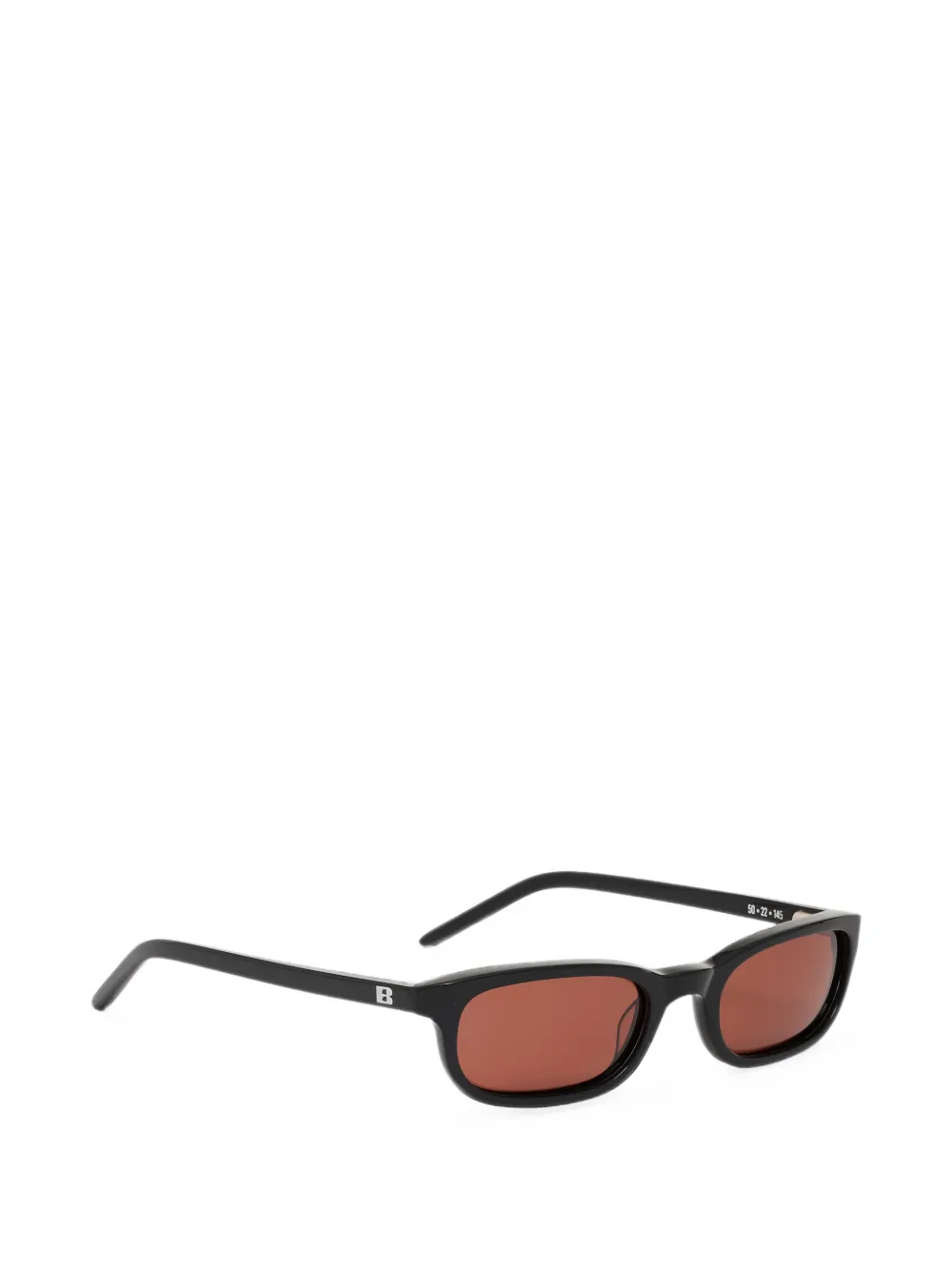 BRU eyewear Flossie zonnebril met rechthoekig montuur Zwart