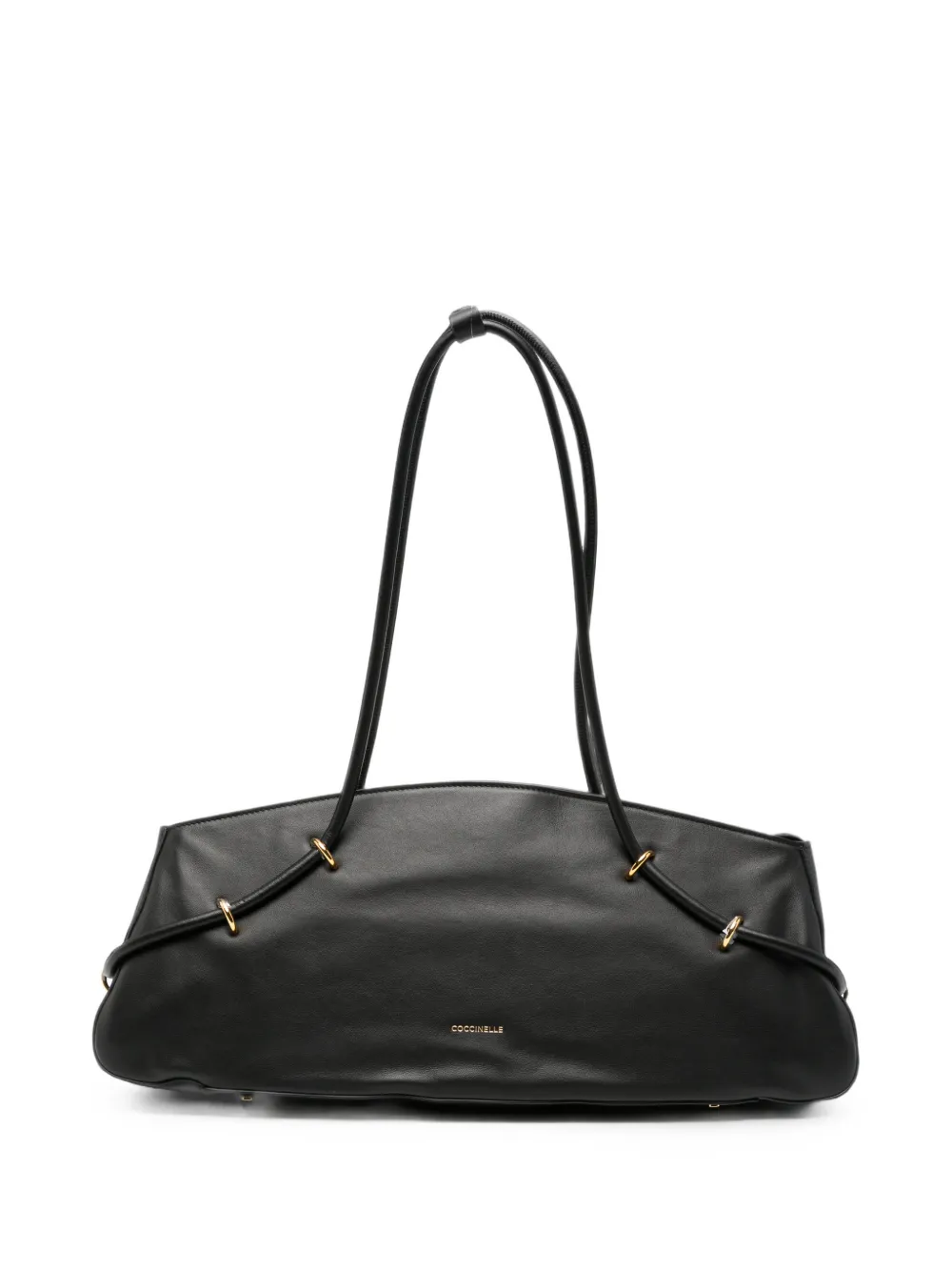 Coccinelle logo-print leather shoulder bag · OS