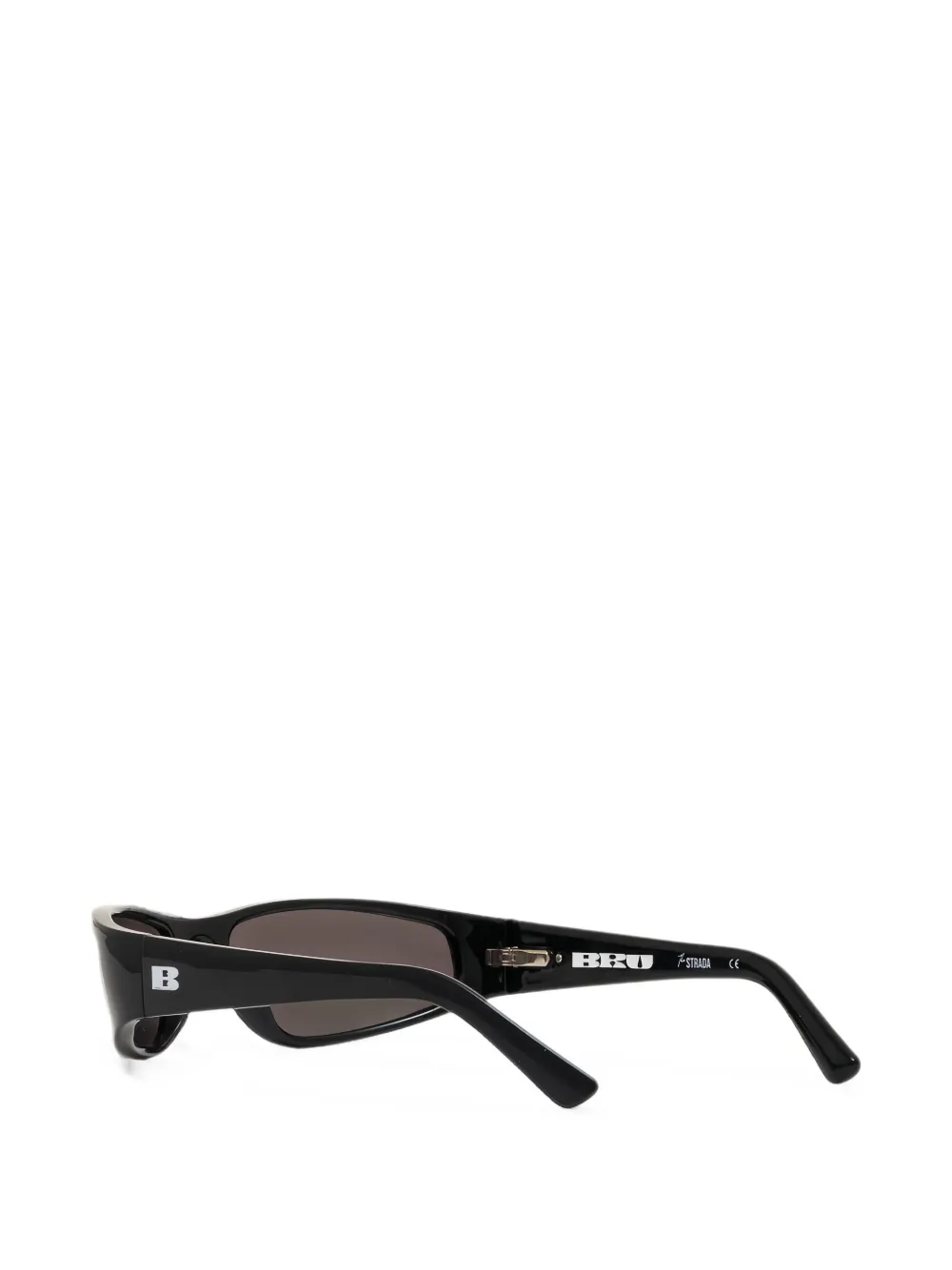 BRU eyewear Strada zonnebril met rechthoekig montuur Zwart