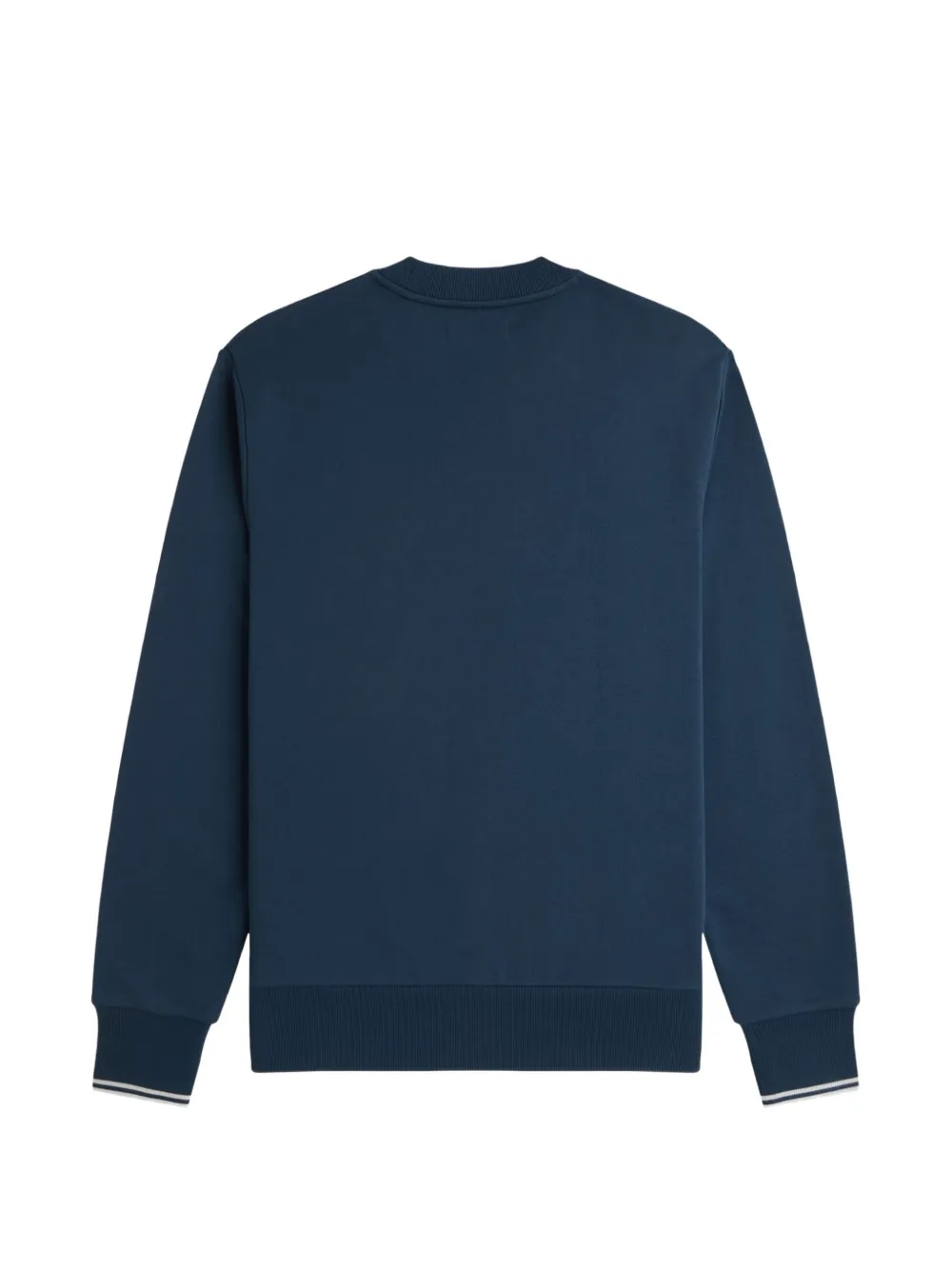 Fred Perry Sweater met geborduurd logo en manchetten Blauw