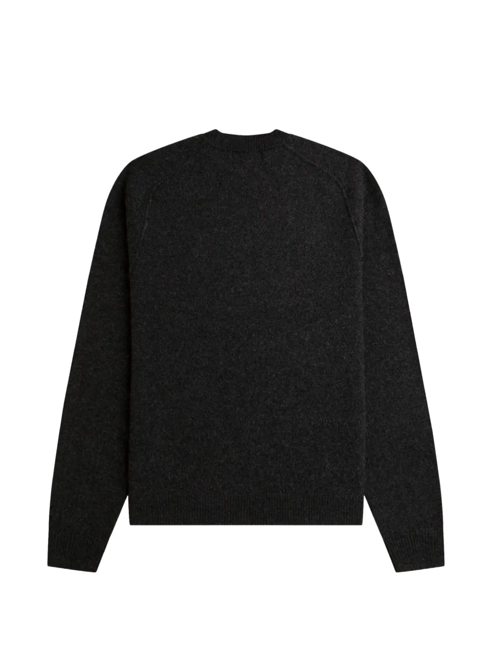 Fred Perry logo-embroidered raglan-sleeve sweater Grijs