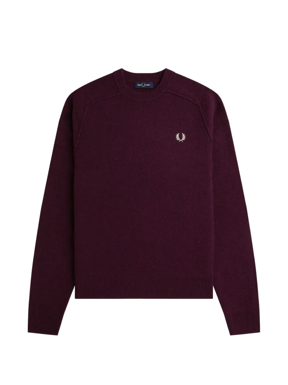Fred Perry embroidered-logo raglan-sleeve sweatshirt - Viola