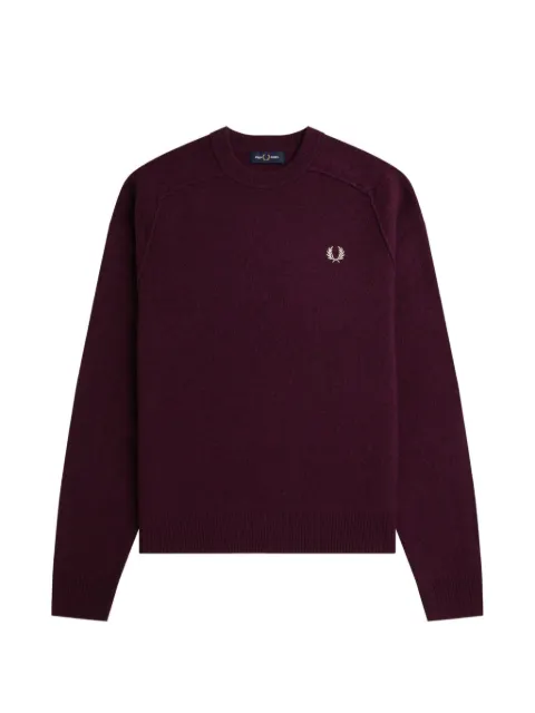 Fred Perry embroidered-logo raglan-sleeve sweatshirt