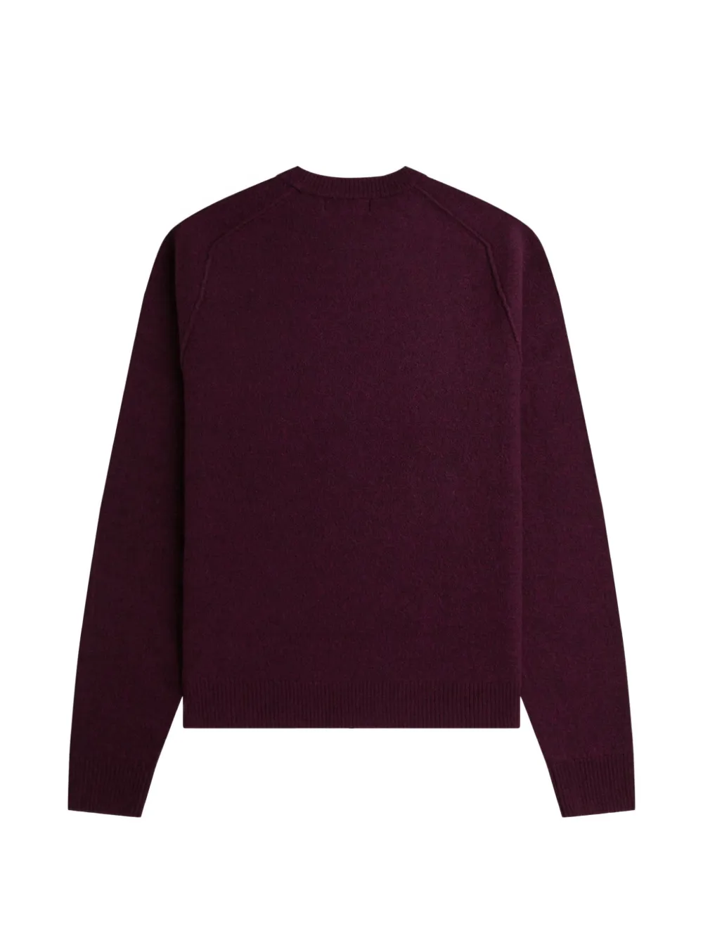 Fred Perry embroidered-logo raglan-sleeve sweatshirt Paars