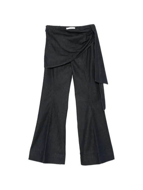 ZIMMERMANN wrap-panel flared jeans