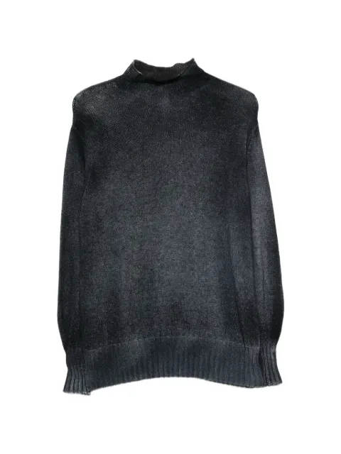 Avant Toi faded-effect mock-neck sweater