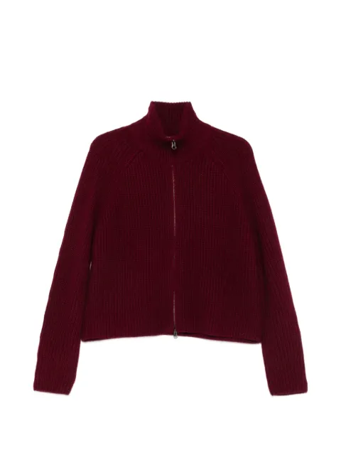 Lisa Yang Sadie ribbed-knit zip-up cardigan