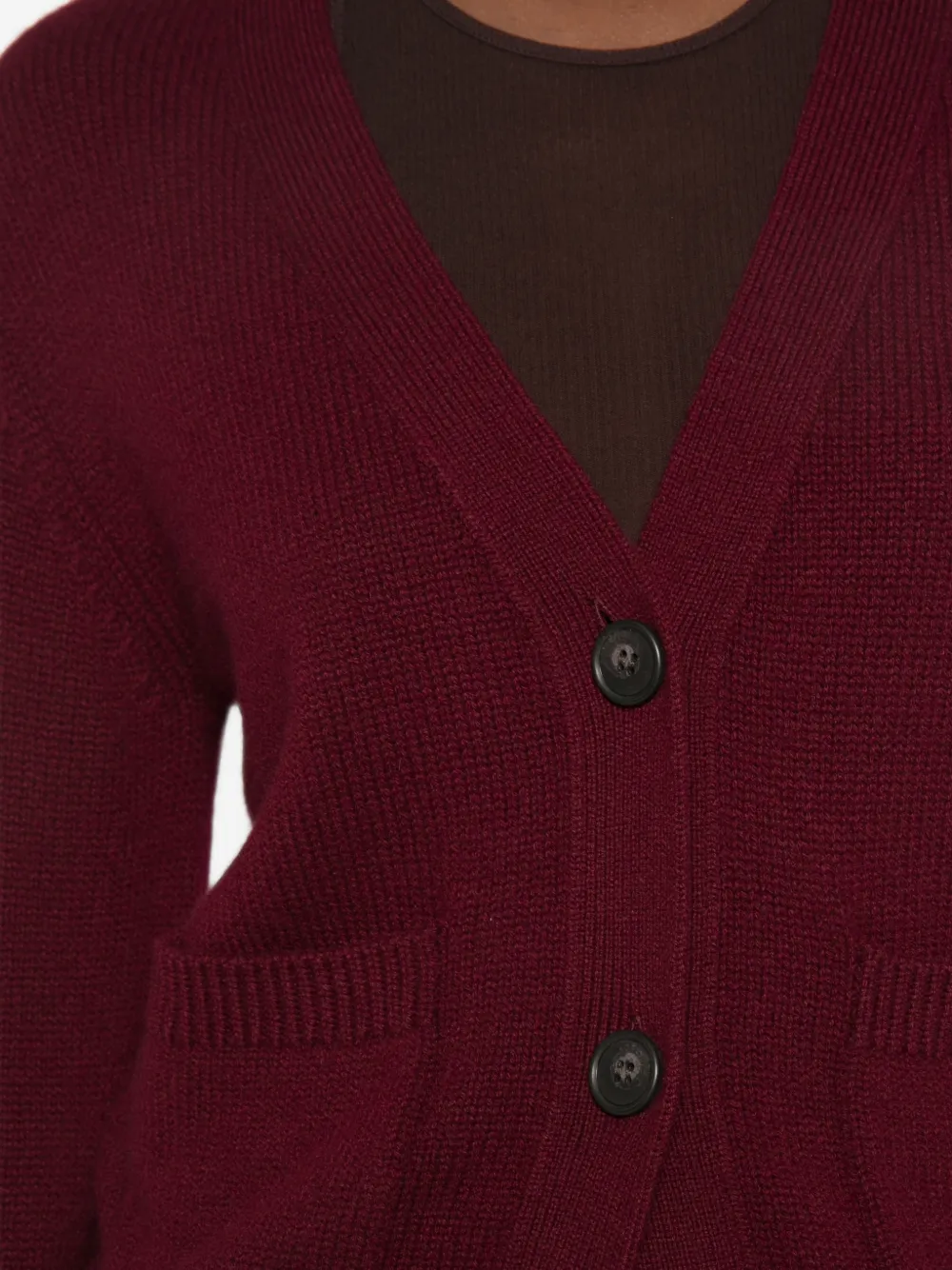 Lisa Yang Danni vest met V-hals Rood