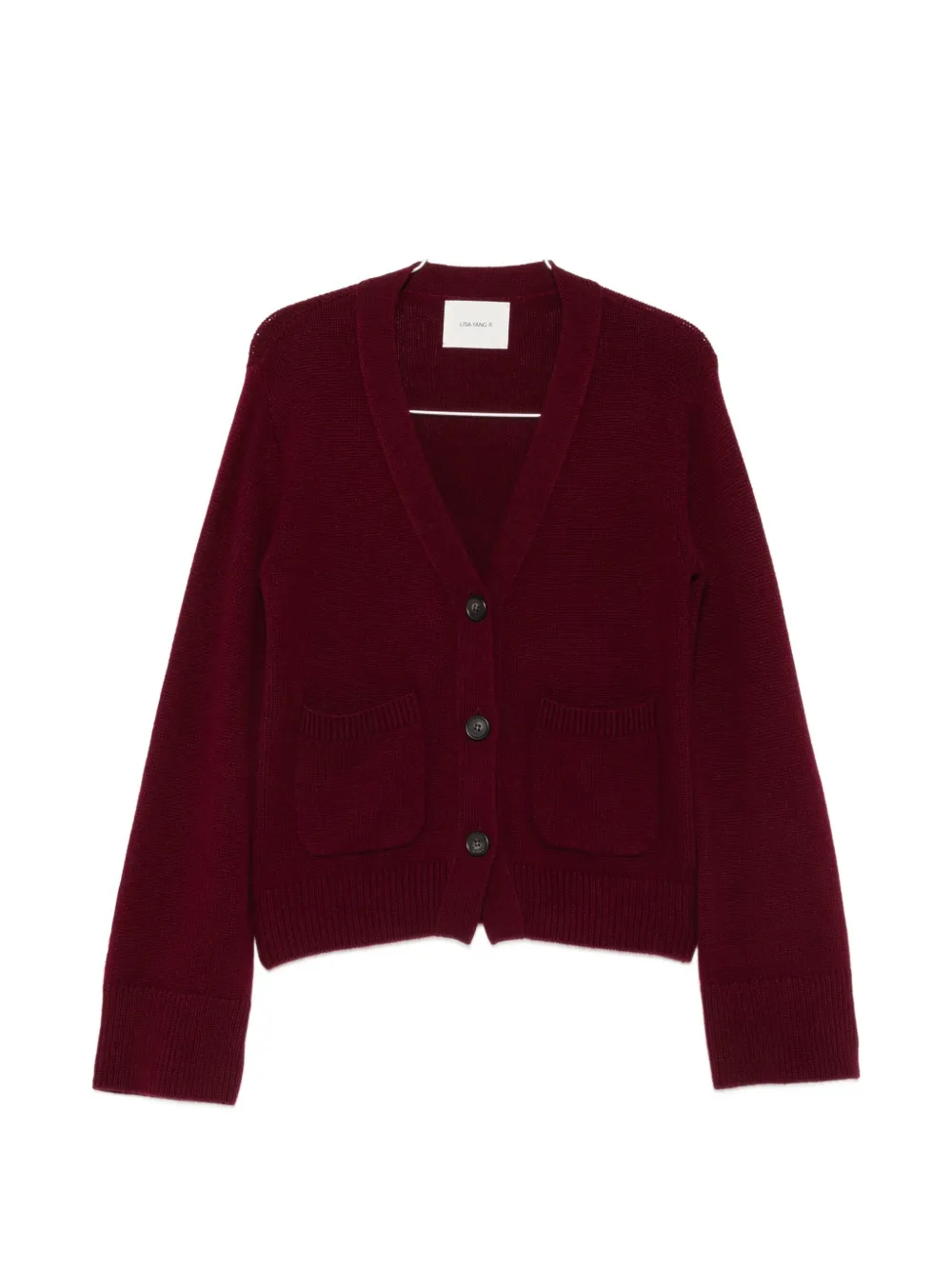 Lisa Yang Danni V-neck cardigan - Rosso