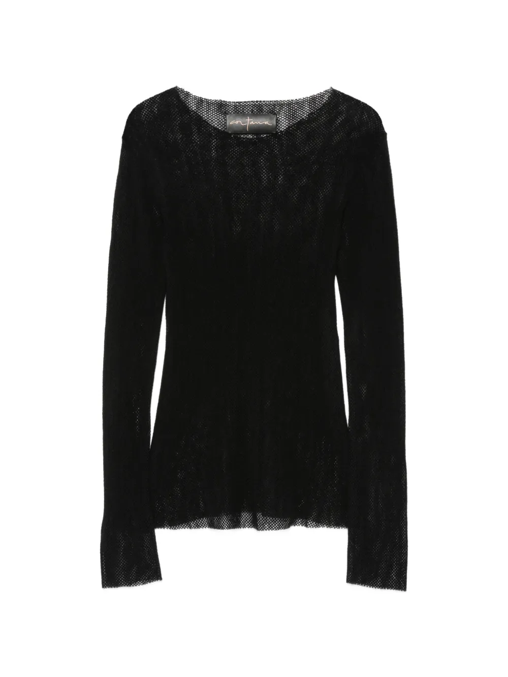 Cortana mesh-knit long-sleeve top