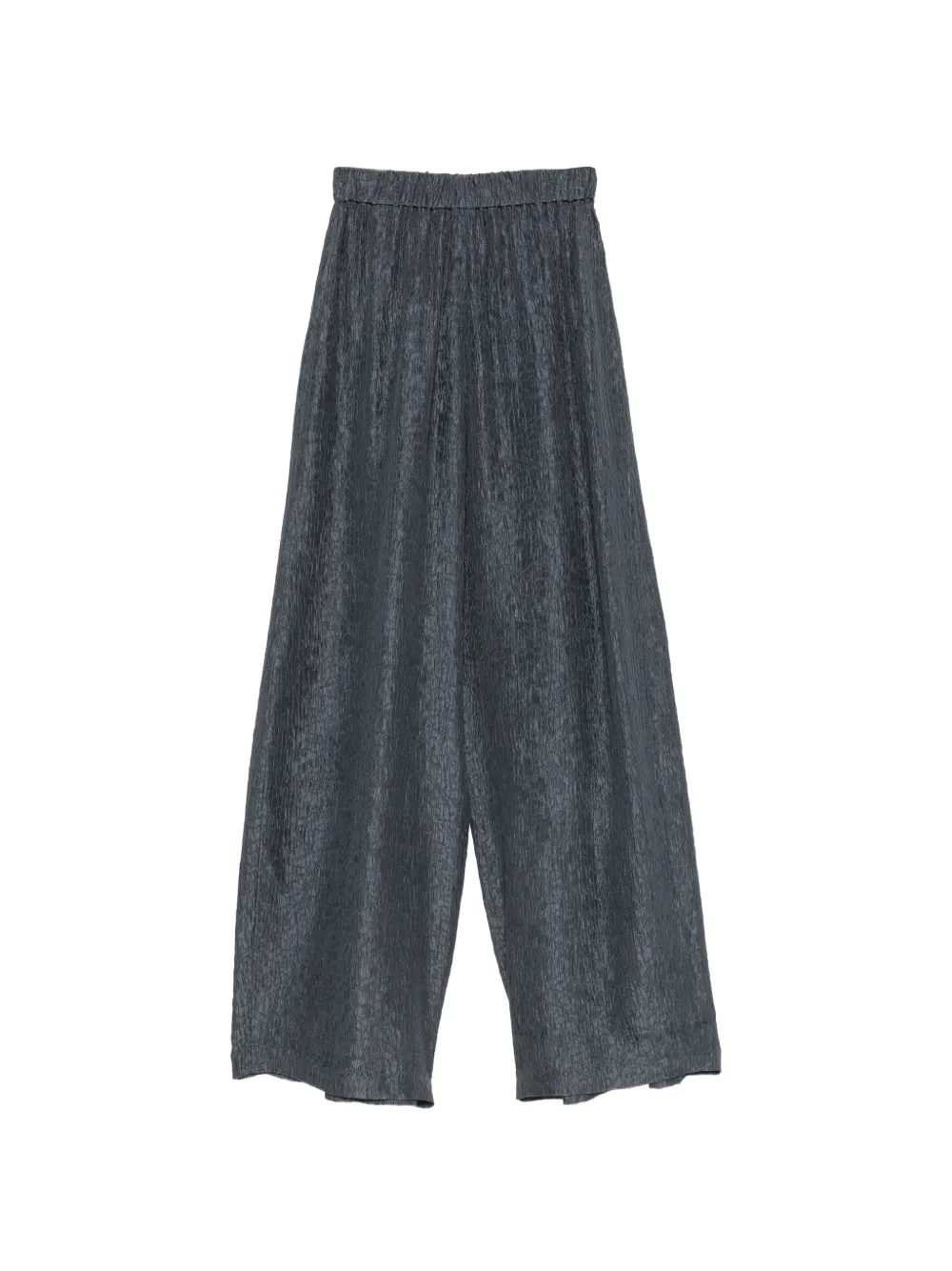 Cortana Anhelo Crinkled-finish Trousers in Blue, view 2