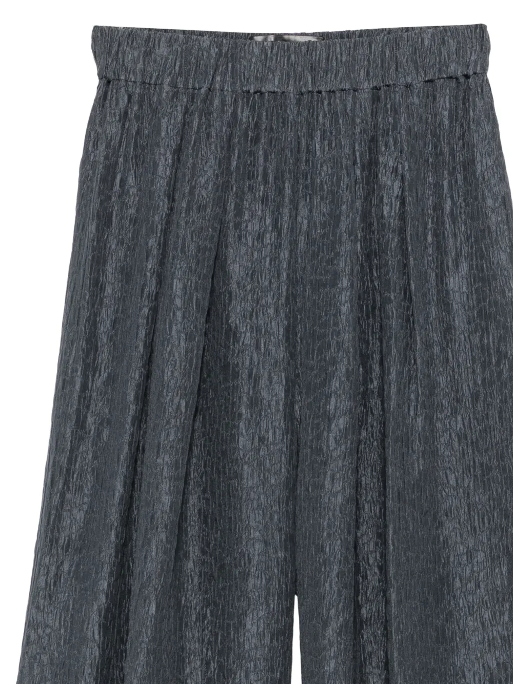 Cortana Anhelo Crinkled-finish Trousers in Blue, view 3