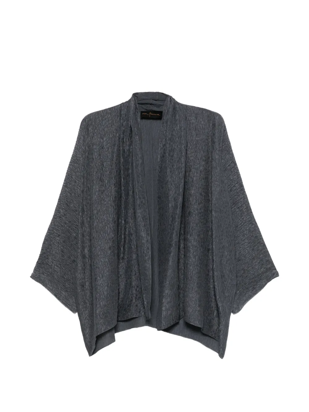 Cortana crinkled-effect shawl-lapel jacket