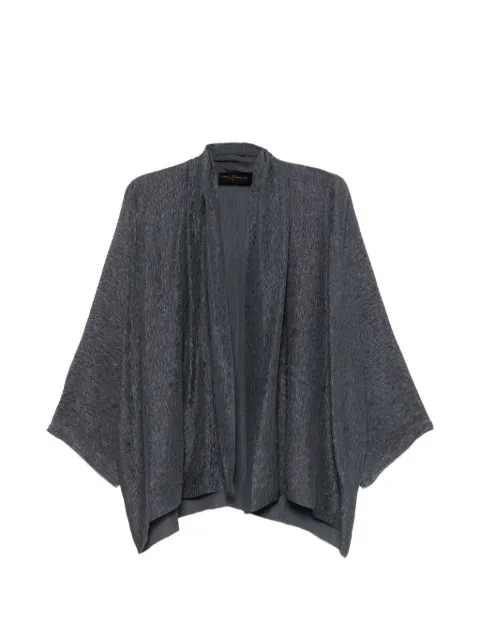 Cortana crinkled-effect shawl-lapel jacket