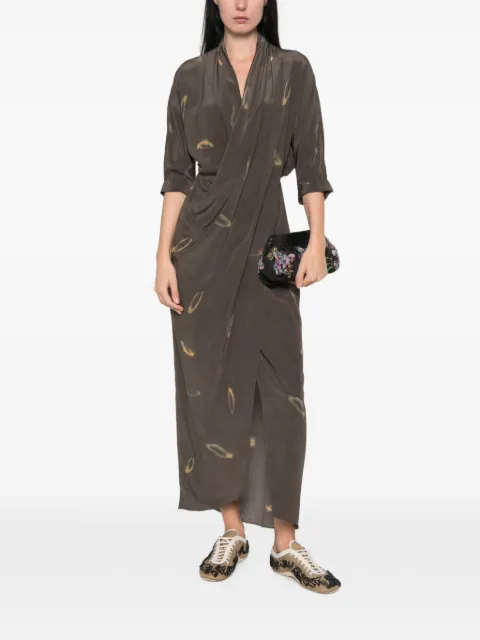Cortana vestido midi Thea Soma drapeado