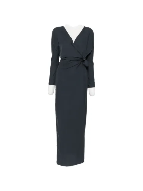 Cortana wrap-style tied-waist maxi dress
