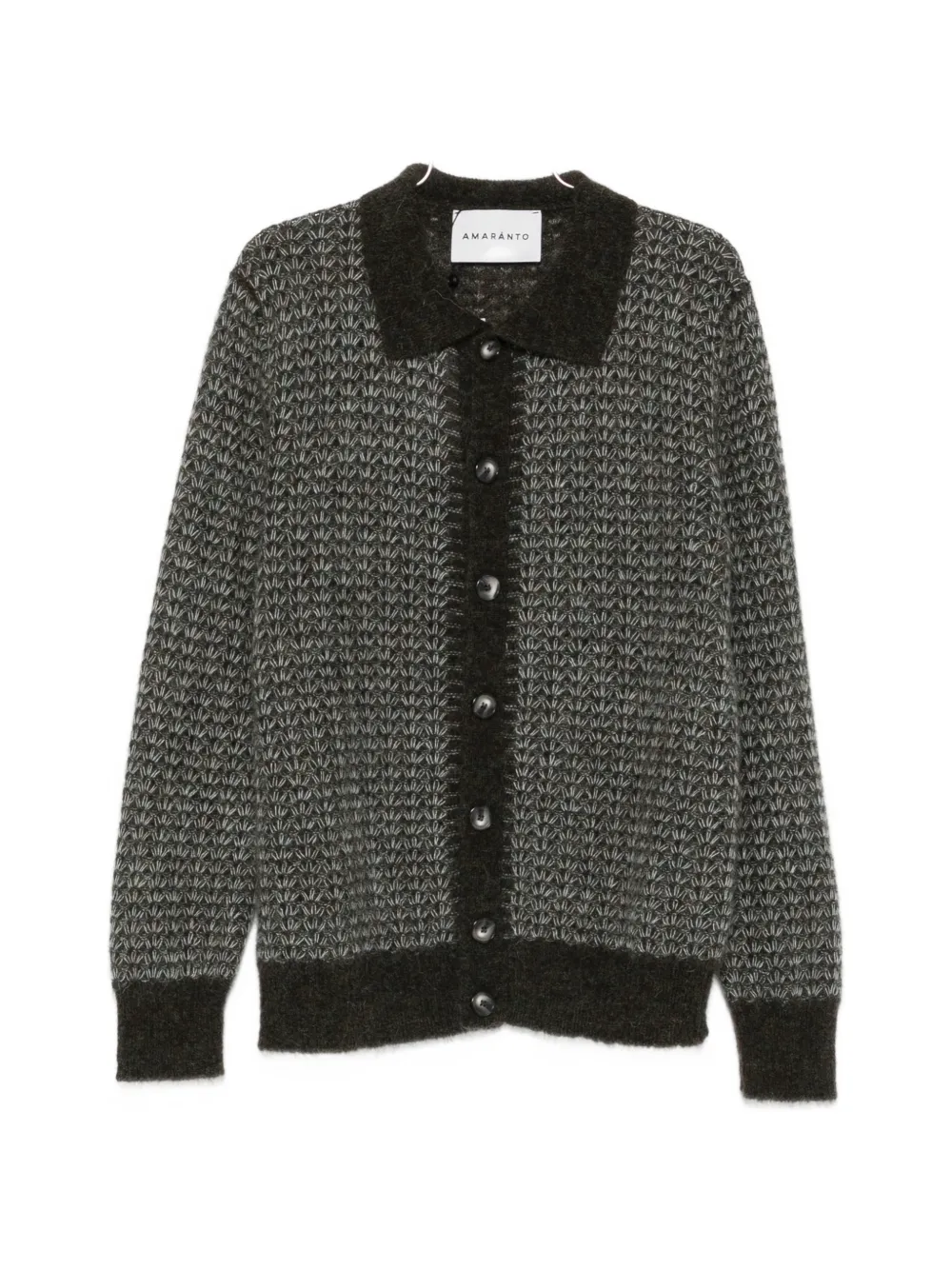 AMARANTO  patterned-knit cardigan | marrón | Image 1