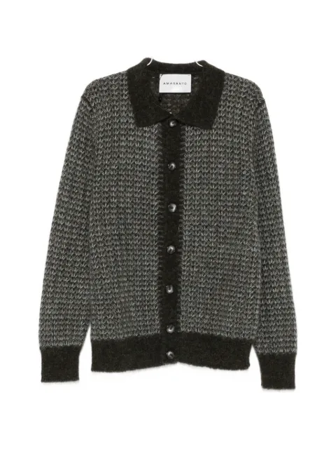 AMARANTO  patterned-knit cardigan