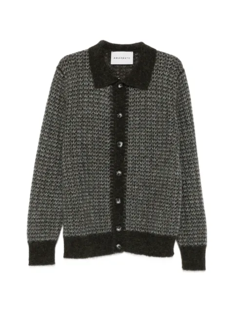 AMARANTO  patterned-knit cardigan